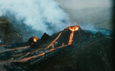 Eyjafjallajokull volcano eruption in Iceland